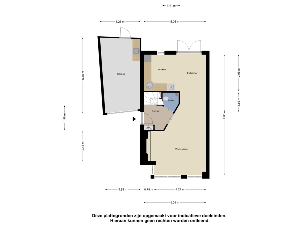 Bekijk plattegrond van Begane Grond van de Meren 1004