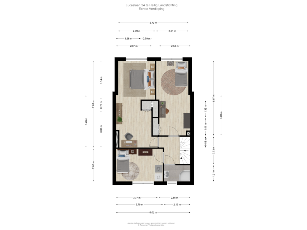 Bekijk plattegrond van Eerste Verdieping van Lucaslaan 24