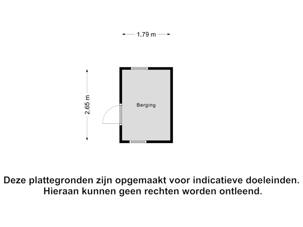 Bekijk plattegrond van Berging van Bentismaheerd 155