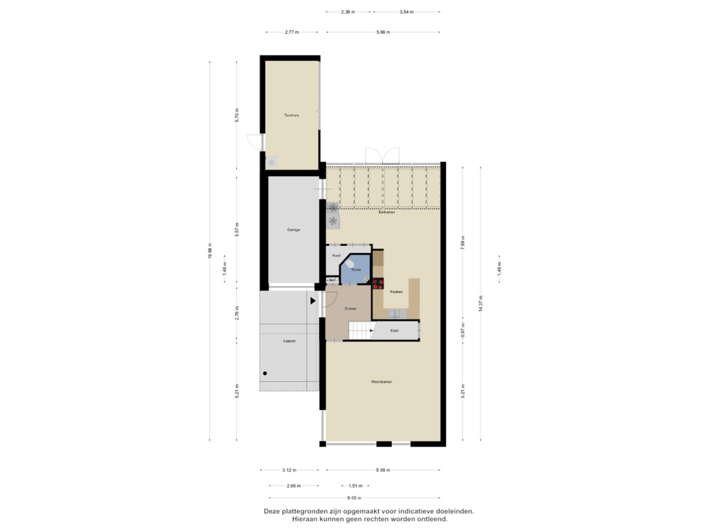 Bekijk plattegrond van Begane Grond van Celsiushage 20