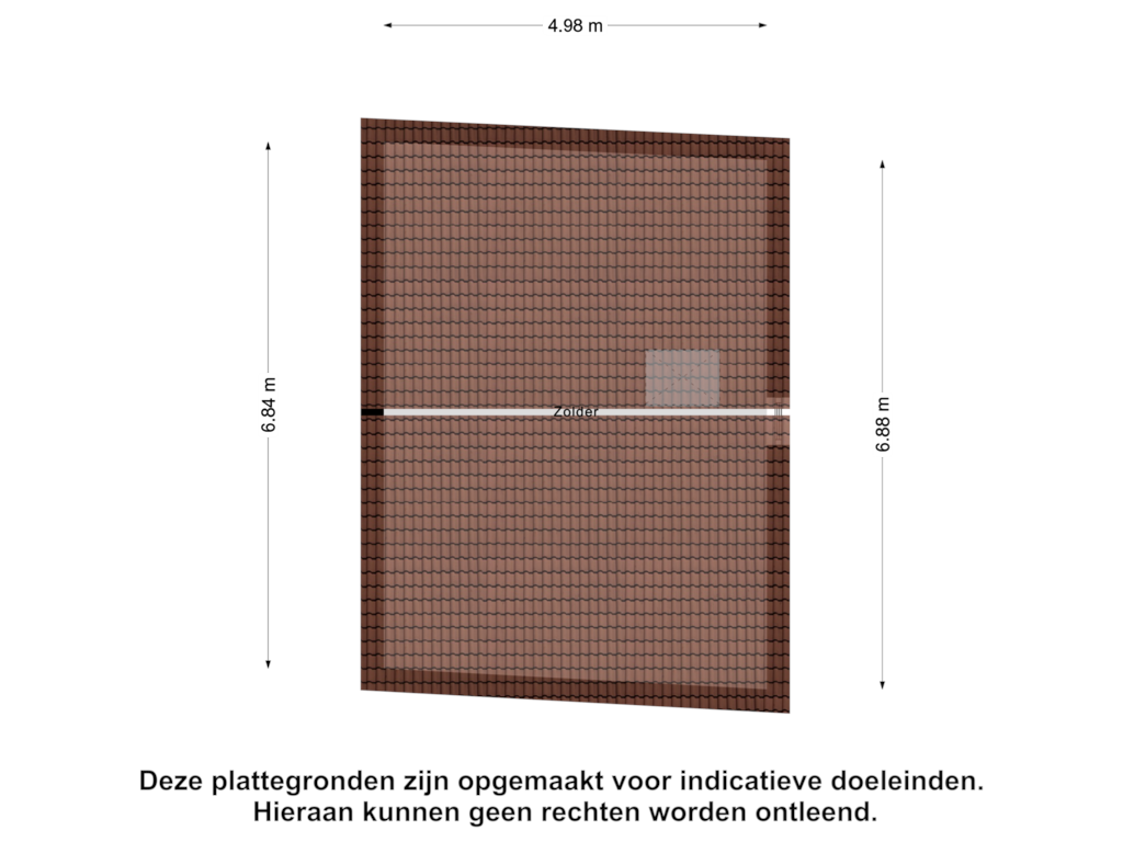 Bekijk plattegrond van Zolder van Kerkstraat 42