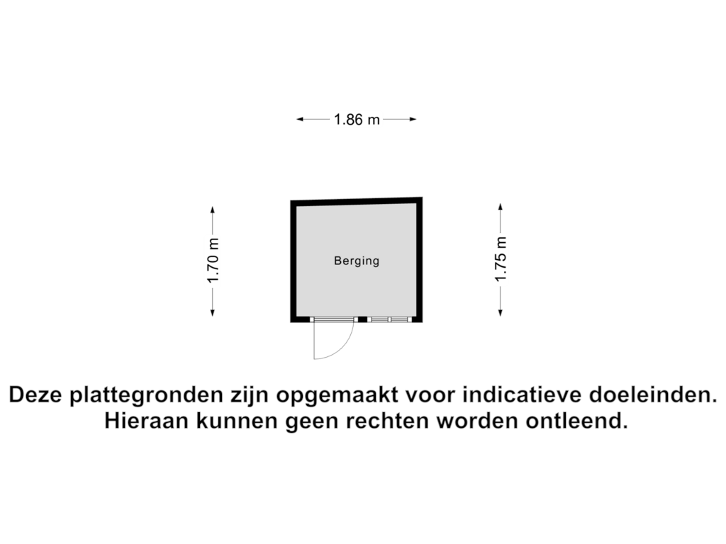 Bekijk plattegrond van Berging van Kerkstraat 42