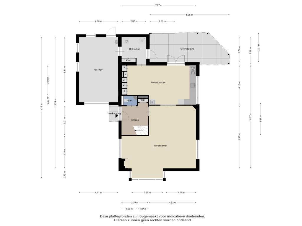 Bekijk plattegrond van Begane Grond van Staringstraat 2