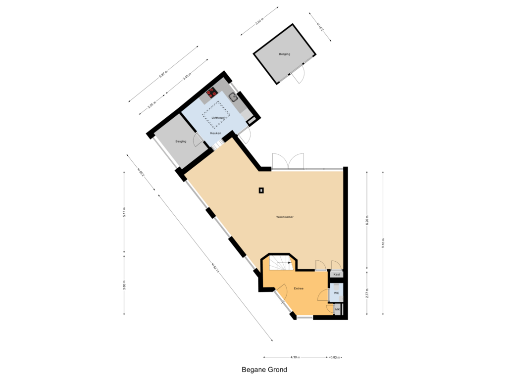 Bekijk plattegrond van Begane Grond van Atalanta 71