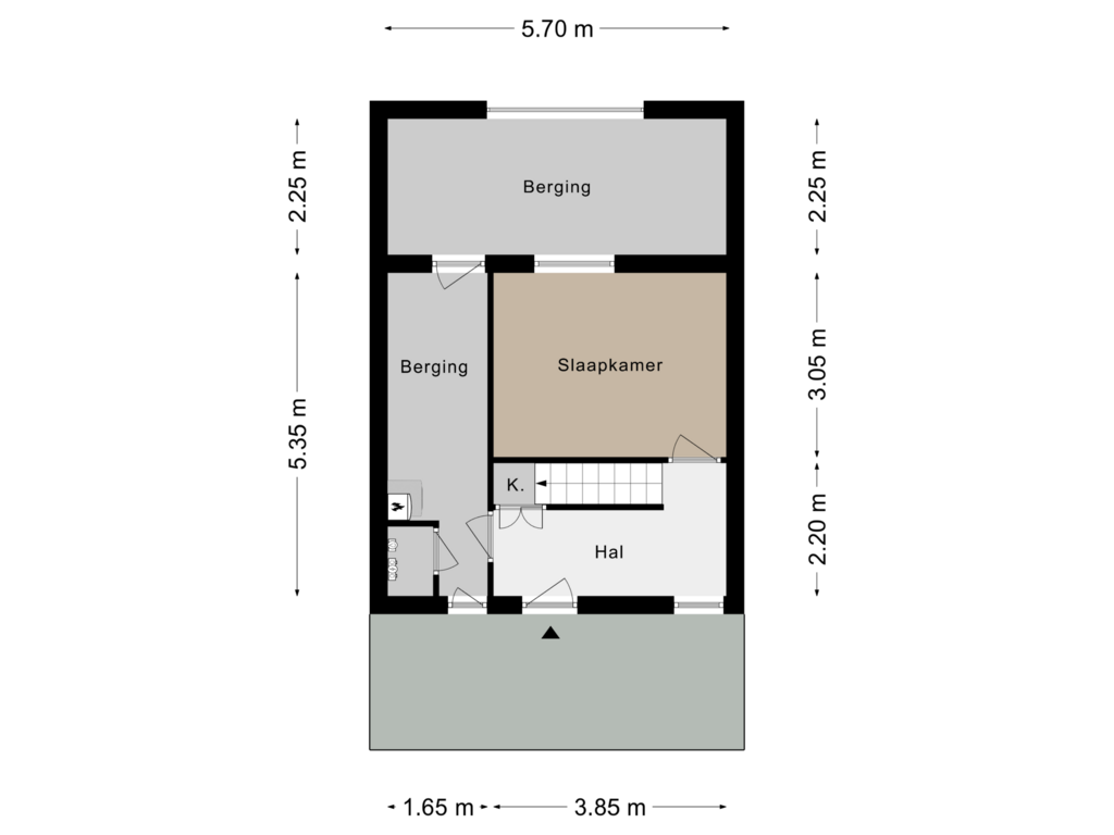 Bekijk plattegrond van Begane grond van Navolaan 106