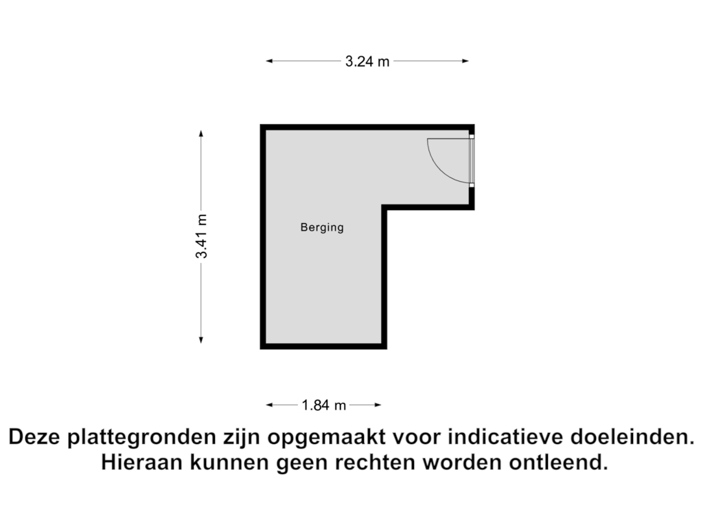 Bekijk plattegrond van Berging van Michaëlplein 10