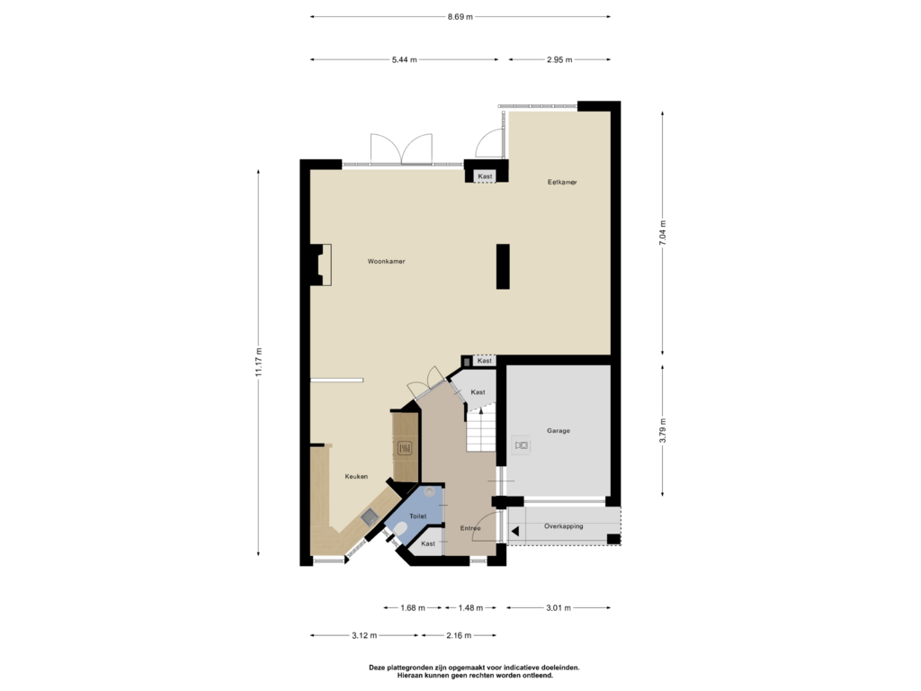 Bekijk plattegrond van Begane Grond van Mozartstraat 96