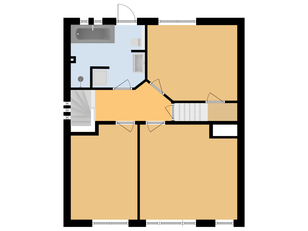 Bekijk plattegrond van Eerste verdieping van Ploegstraat 24