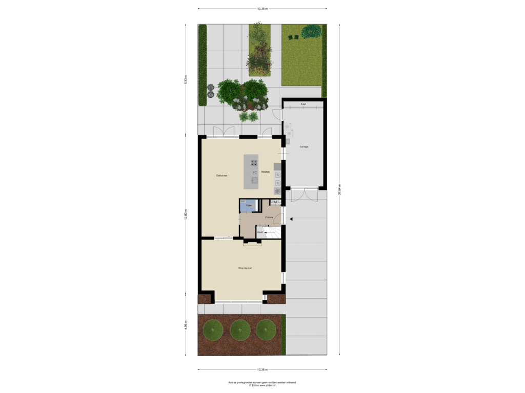 Bekijk plattegrond van Begane Grond Tuin van Staccatostraat 11