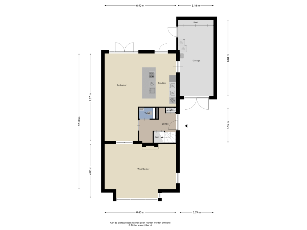 Bekijk plattegrond van Begane Grond van Staccatostraat 11