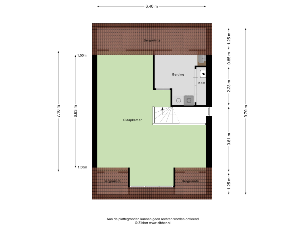 Bekijk plattegrond van Tweede Verdieping van Staccatostraat 11