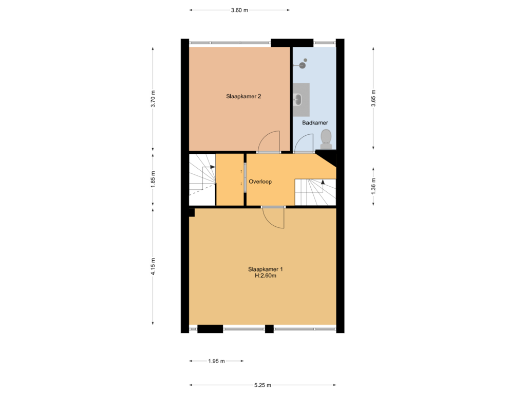 Bekijk plattegrond van 1e verdieping van Elsa Brändströmstraat 202