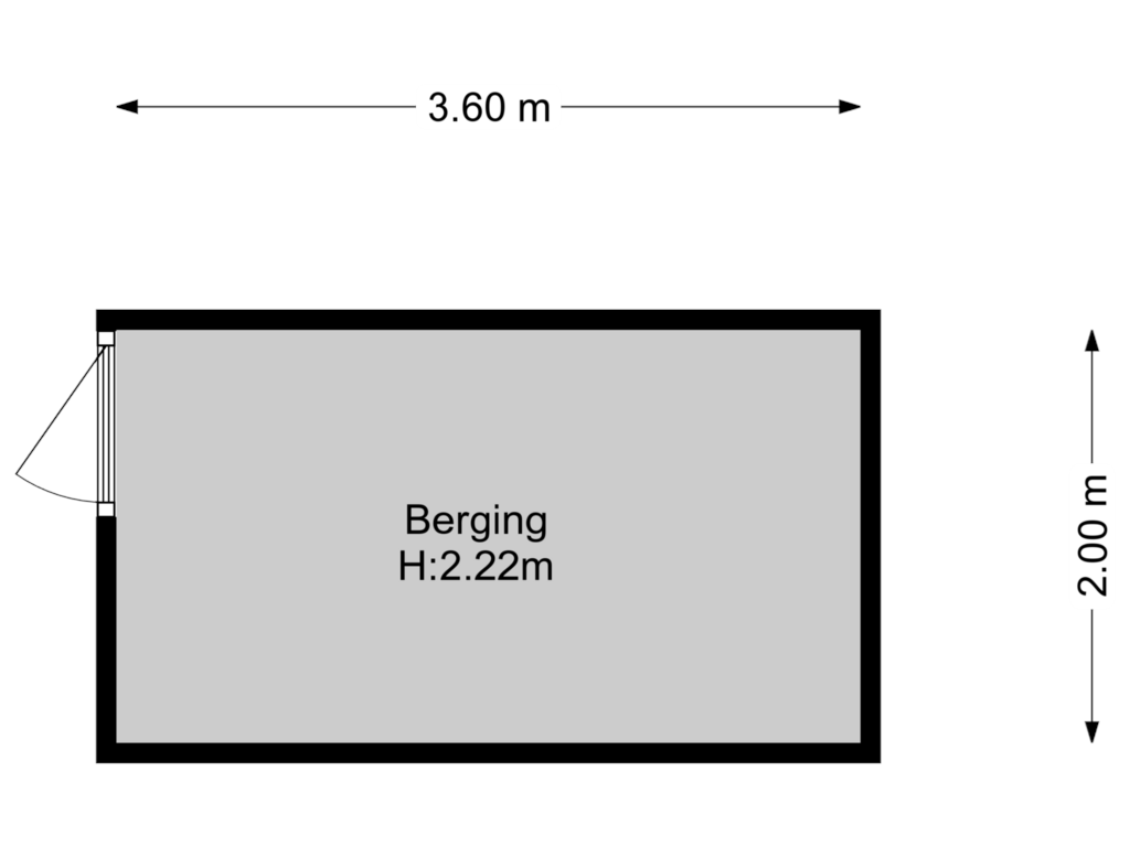 Bekijk plattegrond van Berging van Elsa Brändströmstraat 202