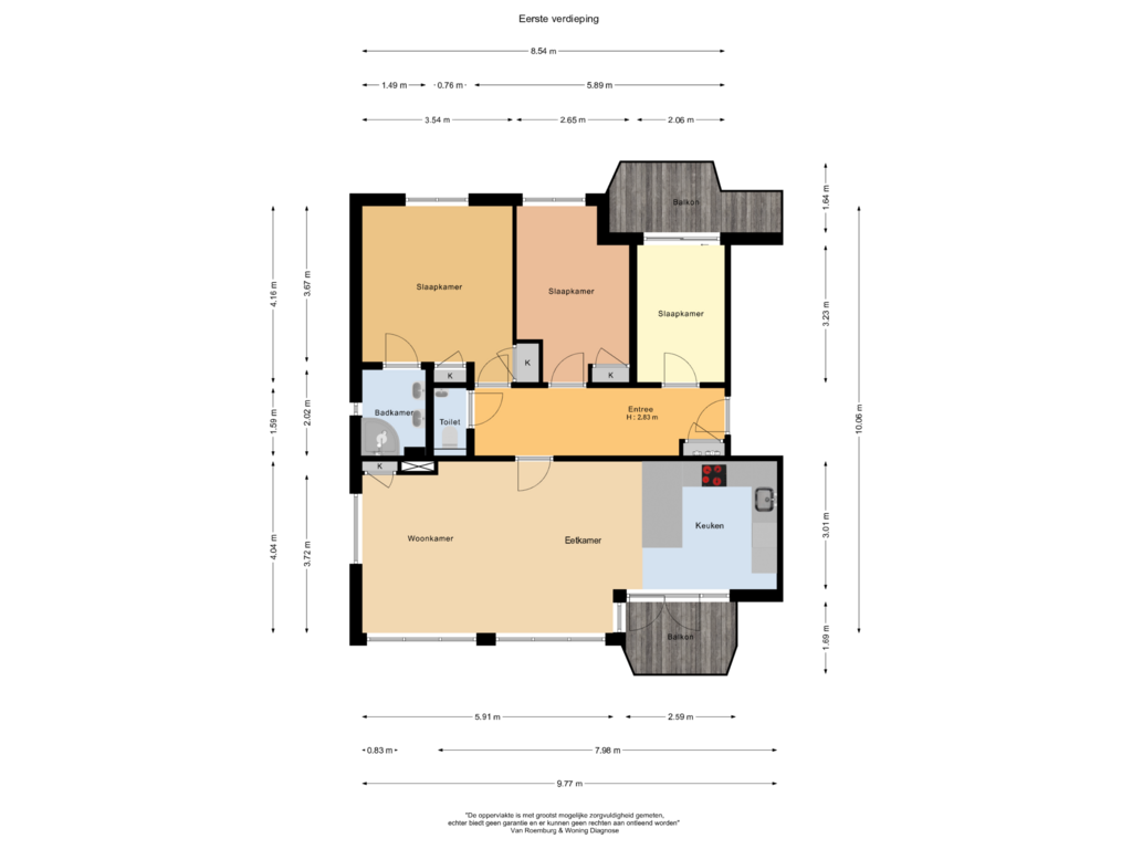 Bekijk plattegrond van Eerste verdieping van Johan van Soesdijkstraat 53