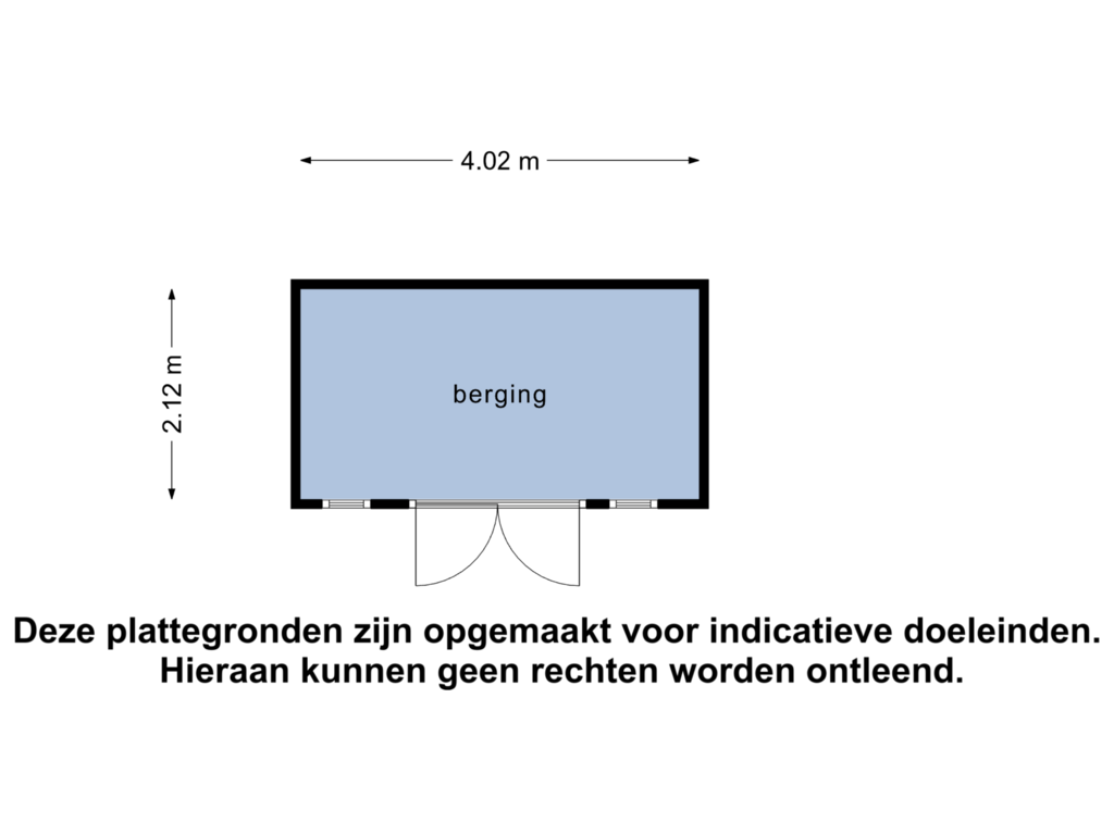 View floorplan of Berging of Karveel 46 82