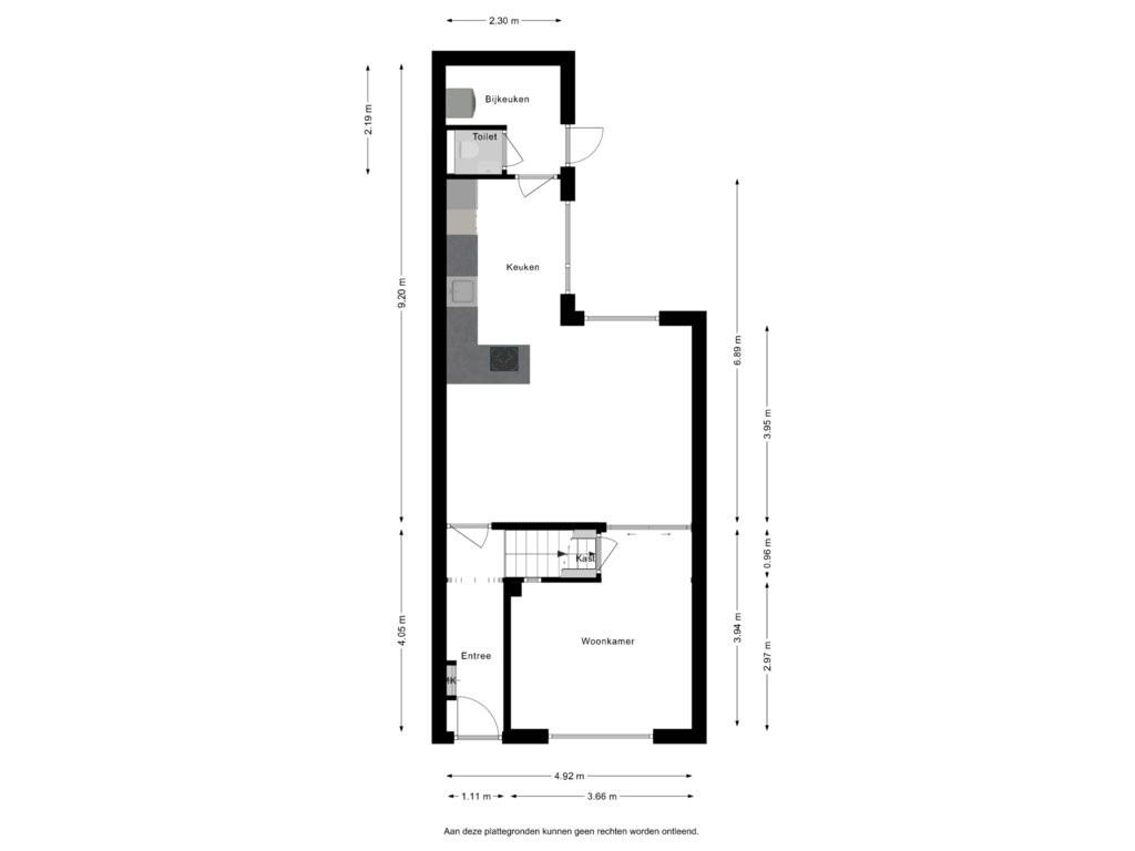 Bekijk plattegrond van Begane Grond van Langvennen-Oost 35