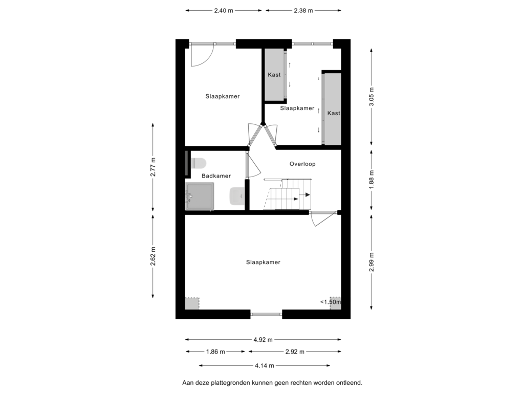 Bekijk plattegrond van Eerste verdieping van Langvennen-Oost 35