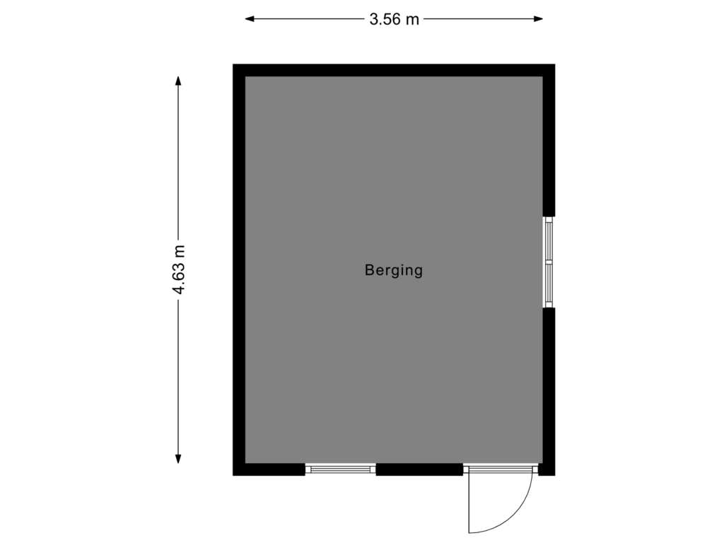 Bekijk plattegrond van Berging van Langvennen-Oost 35