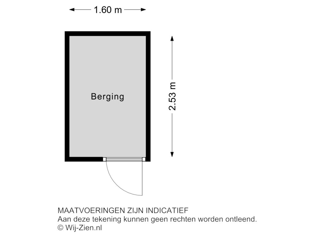 Bekijk plattegrond van Berging van Mendelssohnplein 34-A