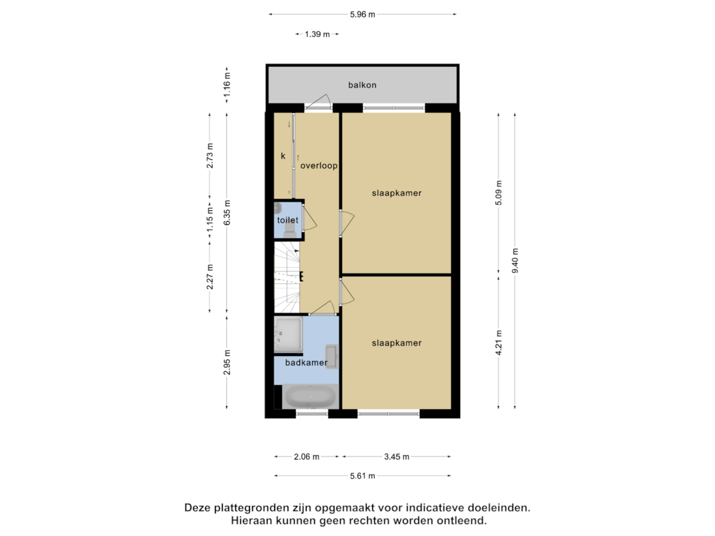 Bekijk plattegrond van 1e verdieping van Aarlanderveenstraat 7