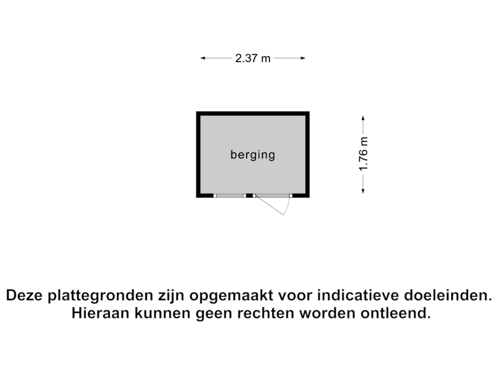 Bekijk plattegrond van Berging1 van Aarlanderveenstraat 7