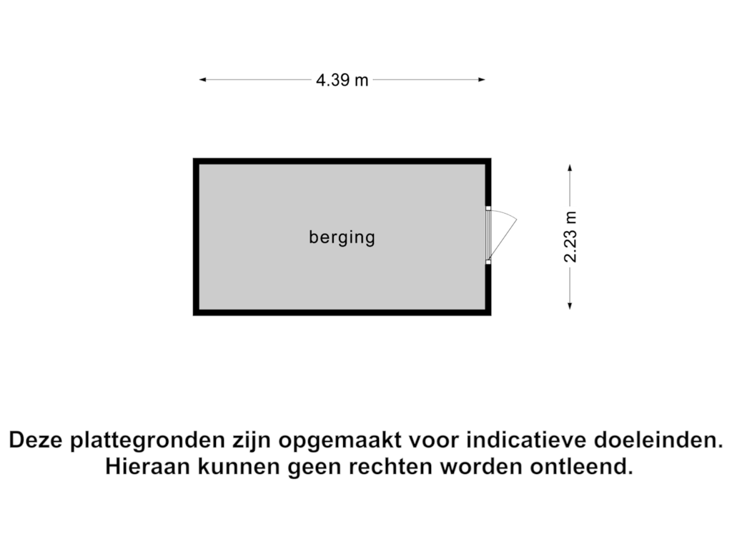 Bekijk plattegrond van Berging2 van Aarlanderveenstraat 7