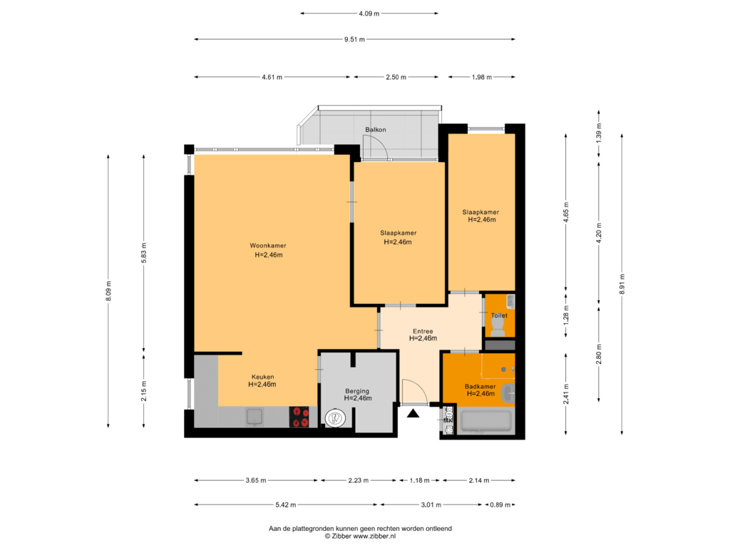 Bekijk plattegrond van Appartement van Zaaier 18