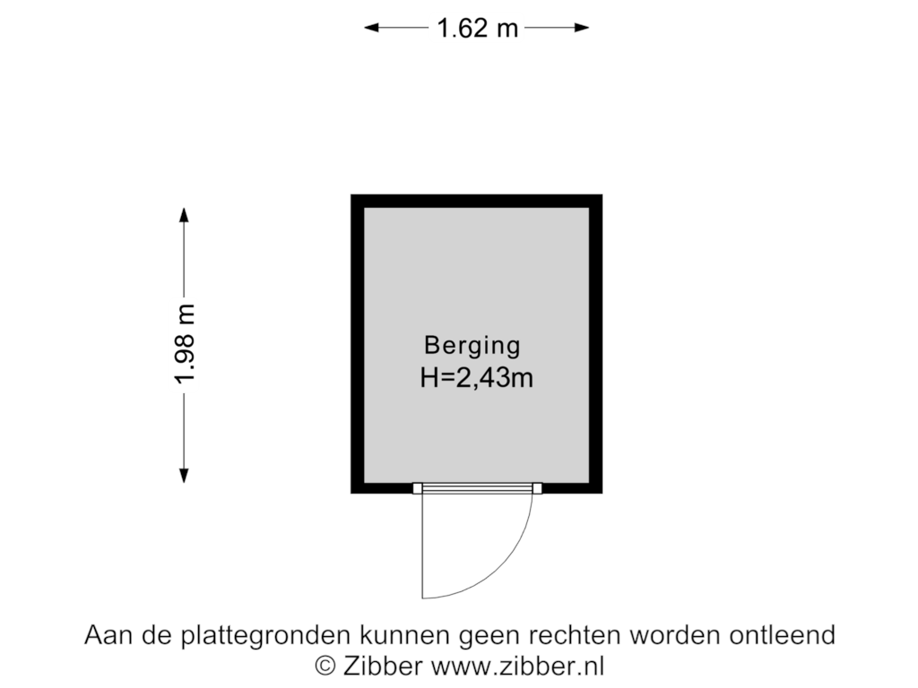 Bekijk plattegrond van Berging van Zaaier 18