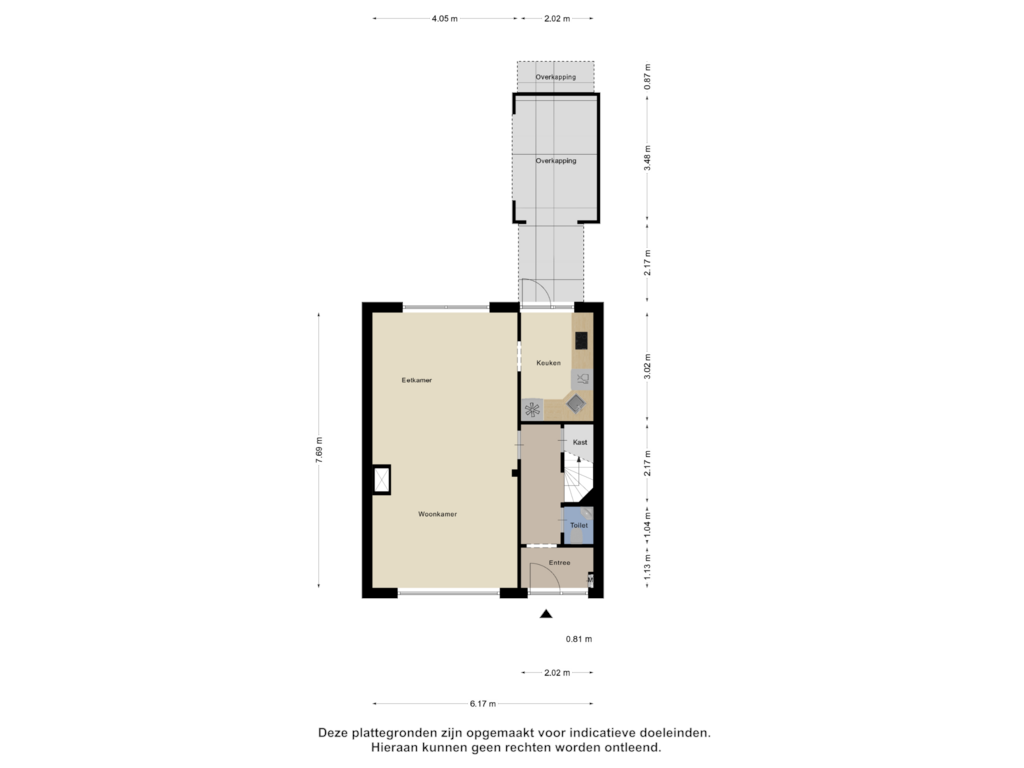 Bekijk plattegrond van Begane Grond van Korte Dreef 3