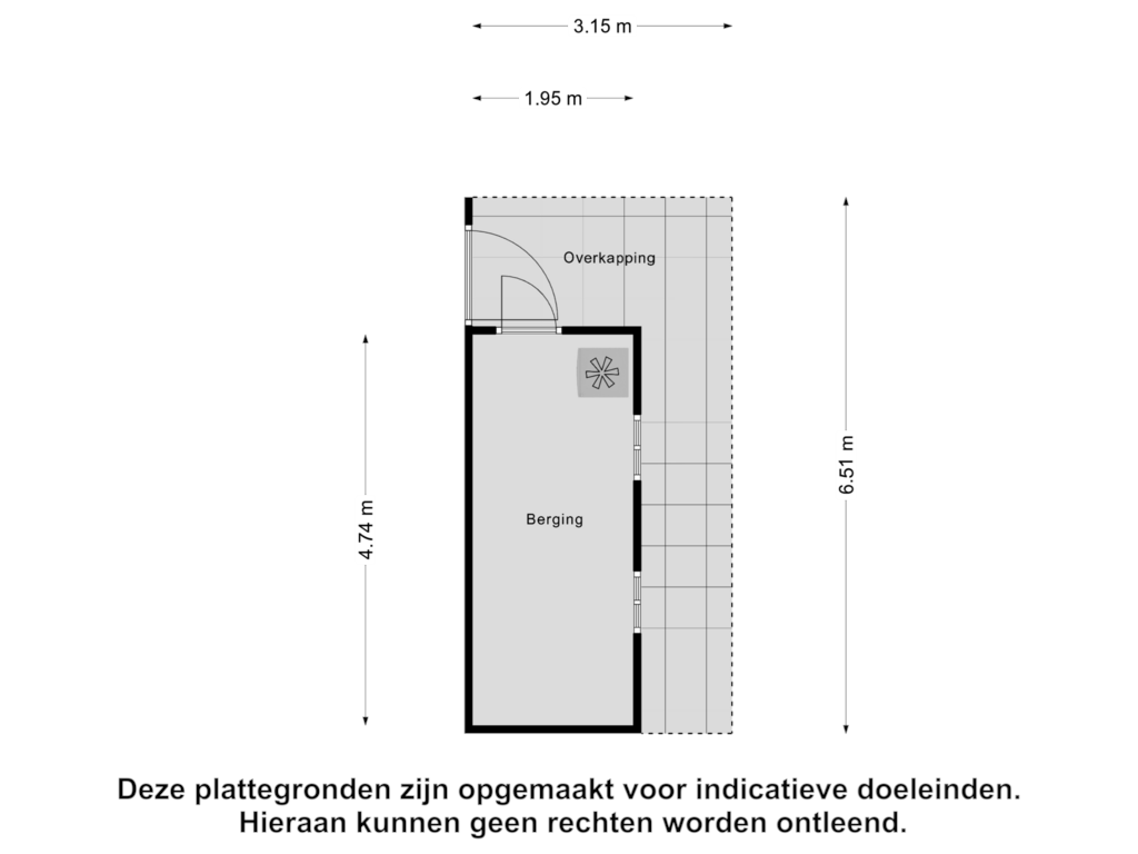 Bekijk plattegrond van Berging van Korte Dreef 3