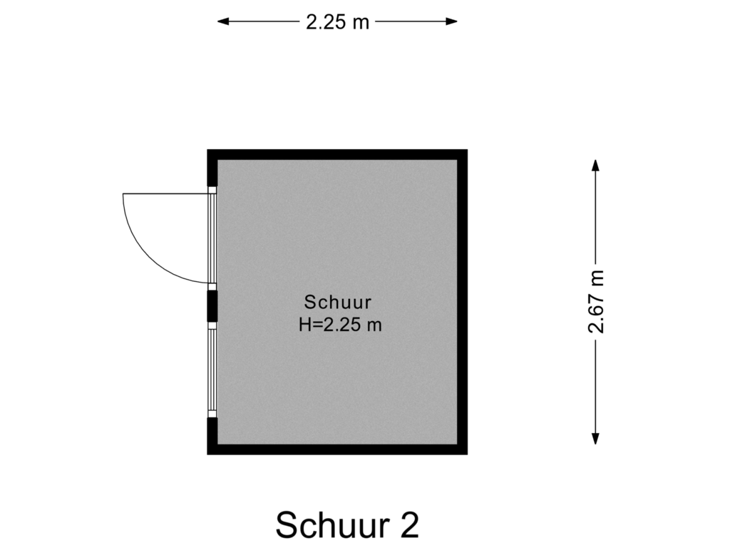 Bekijk plattegrond van Schuur 2 van Kaar 30