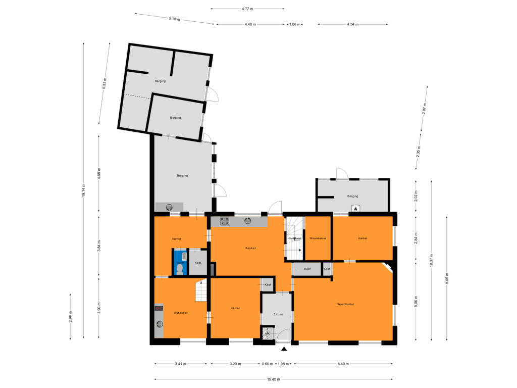 Bekijk plattegrond van Begane Grond van Poeldonk 2