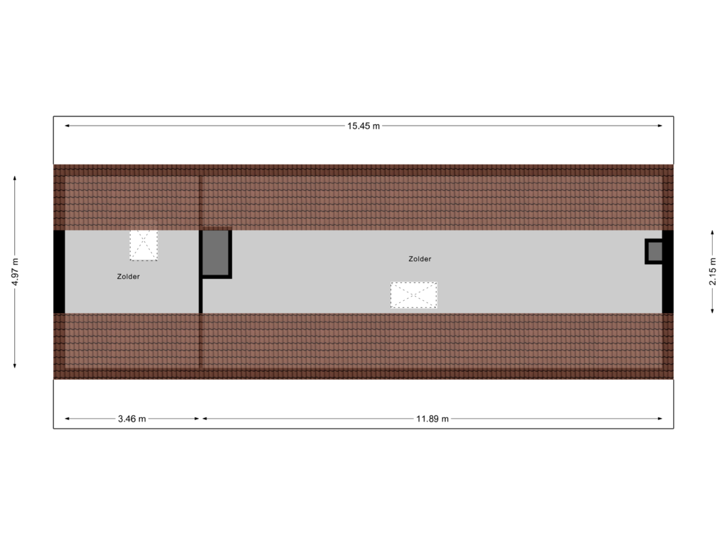 Bekijk plattegrond van Zolder van Poeldonk 2