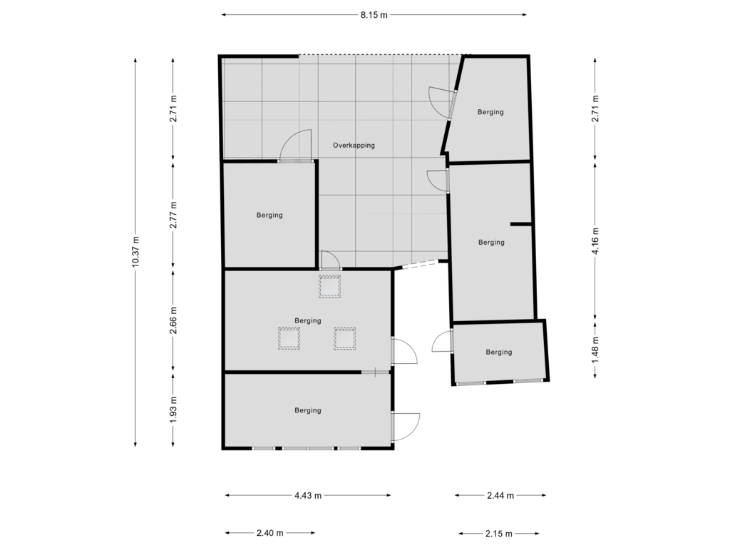 Bekijk plattegrond van Berging van Poeldonk 2