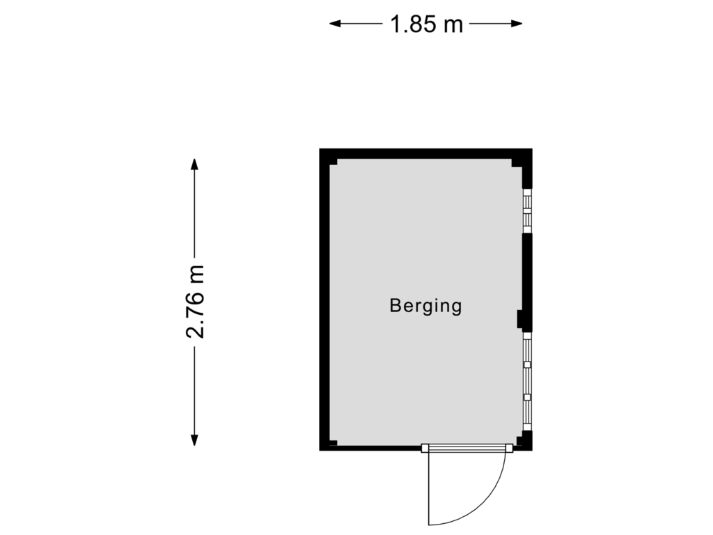 Bekijk plattegrond van Berging van Poeldonk 2