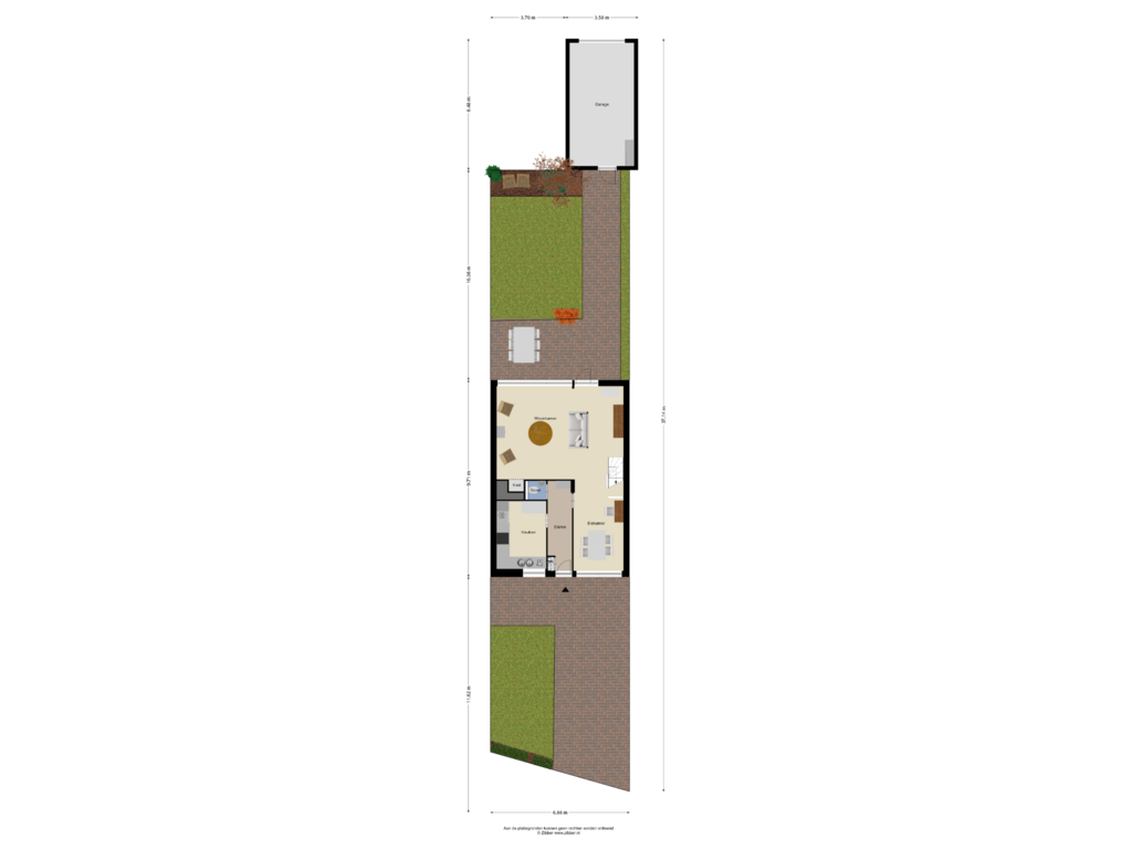 Bekijk plattegrond van Begane Grond Tuin van Meester De Wolfstraat 13