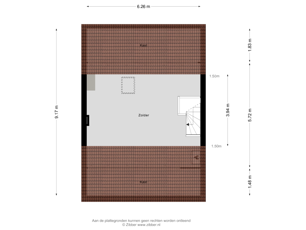 Bekijk plattegrond van Twedde Verdieping van Meester De Wolfstraat 13