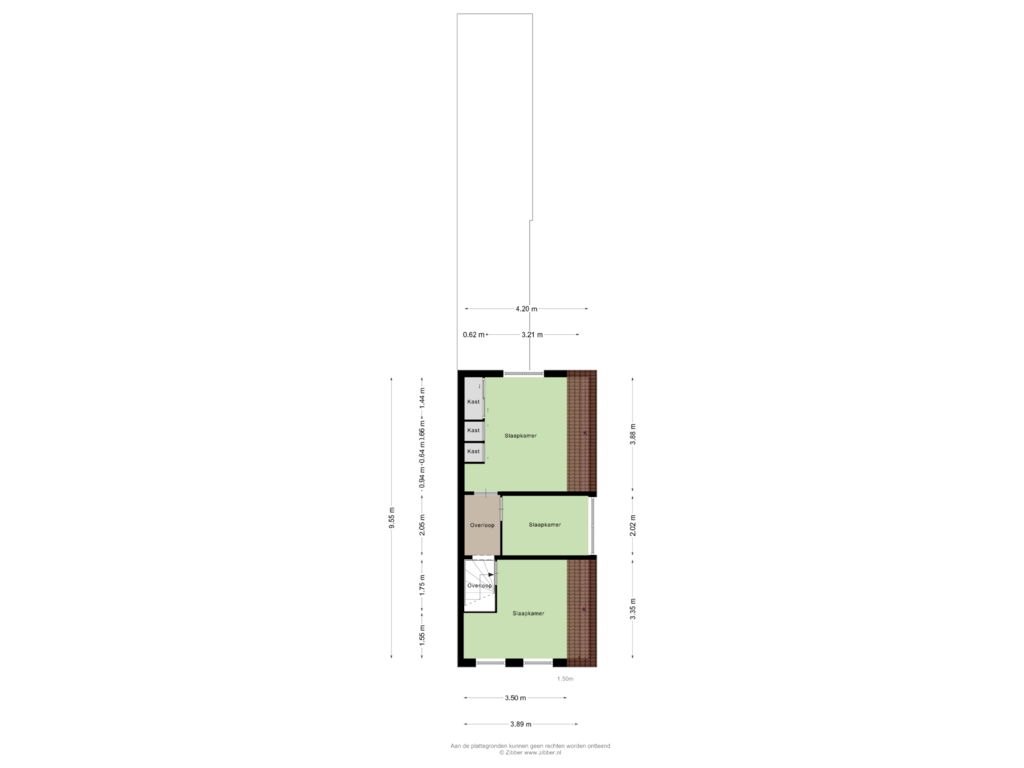 View floorplan of Eerste Verdieping of Getfertweg 195