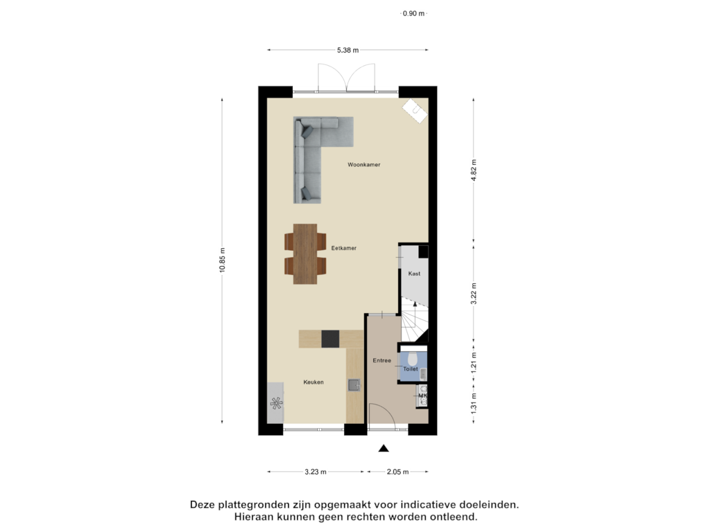 View floorplan of Begane Grond of Landleven 75