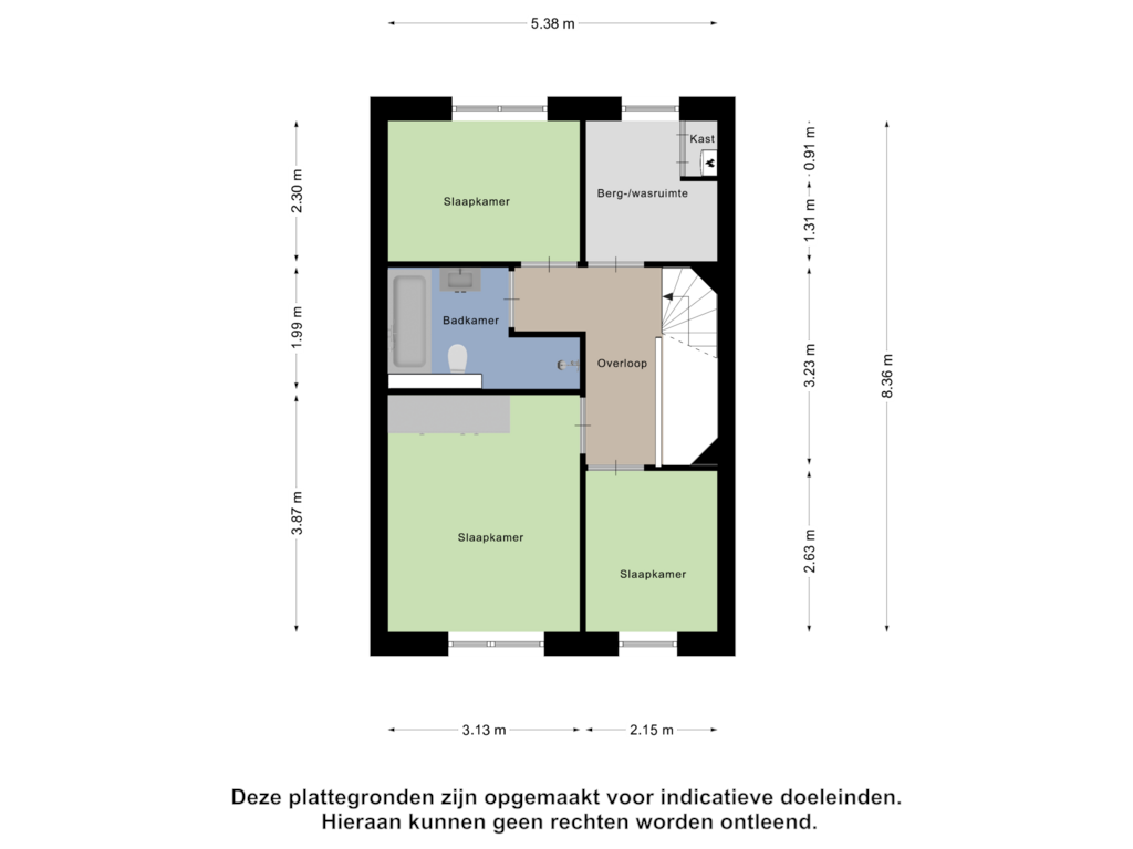 View floorplan of Eerste Verdieping of Landleven 75