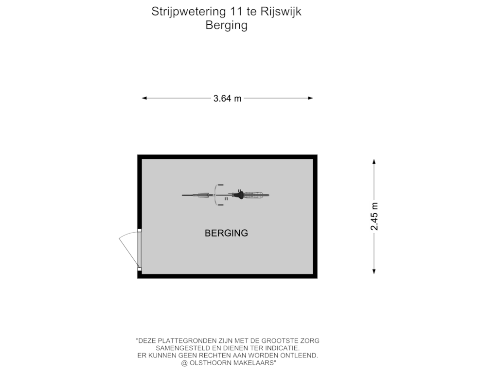 View floorplan of Berging of Strijpwetering 11