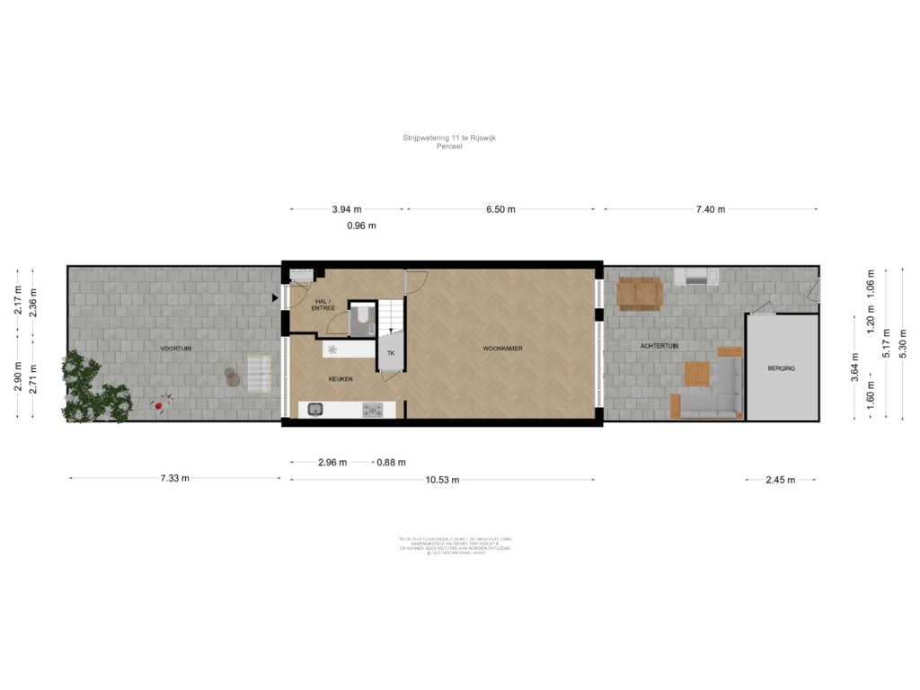 View floorplan of Perceel of Strijpwetering 11