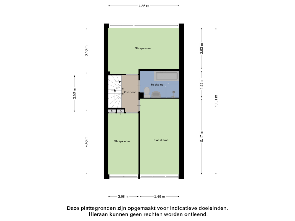 Bekijk plattegrond van Eerste Verdieping van Burgemeester Raijmakerslaan 13