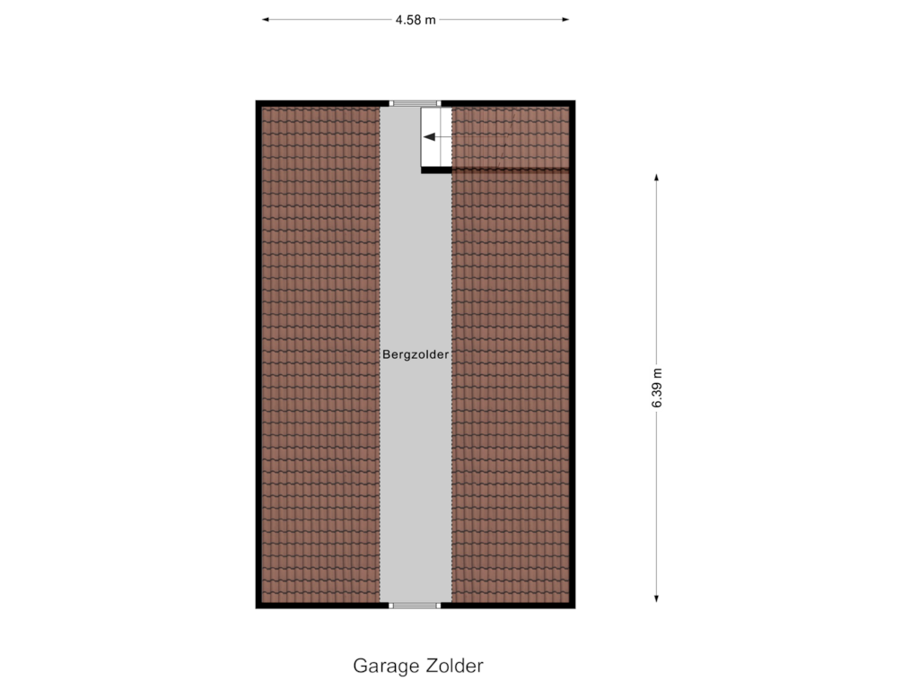 View floorplan of Garage Zolder of Van Hogendorpplein 57