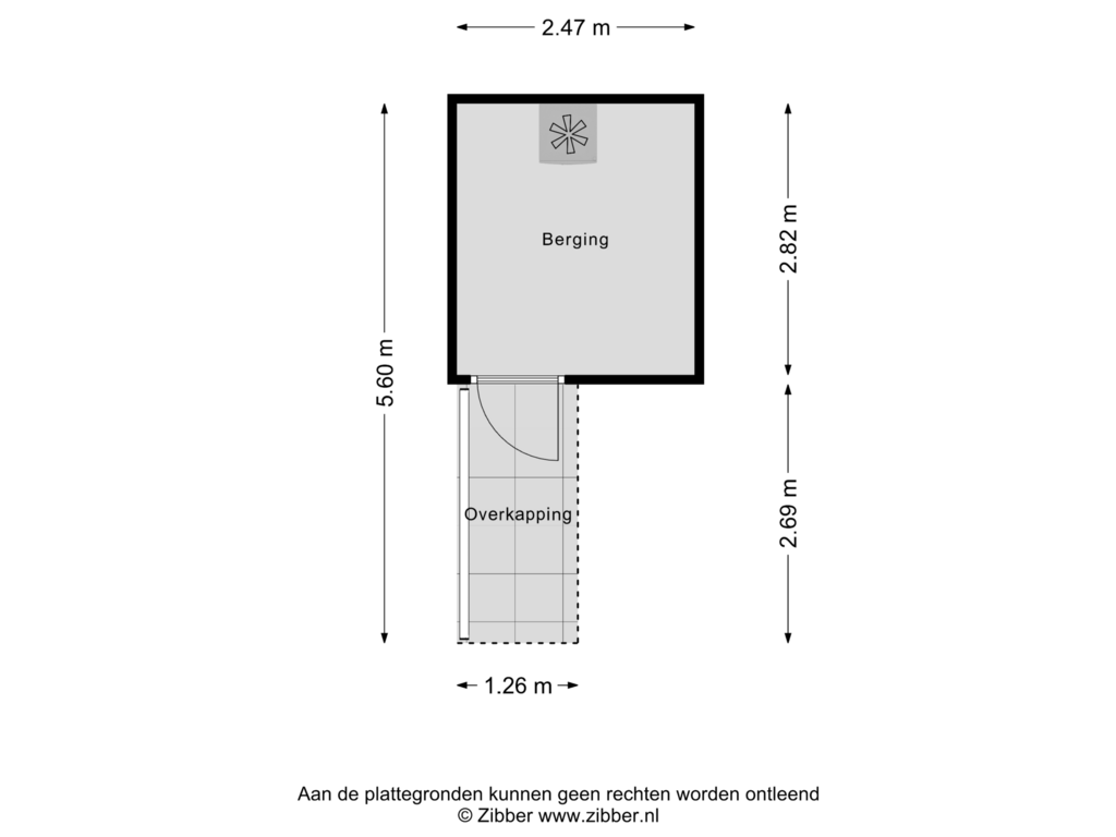 Bekijk plattegrond van Berging van Texellaan 125