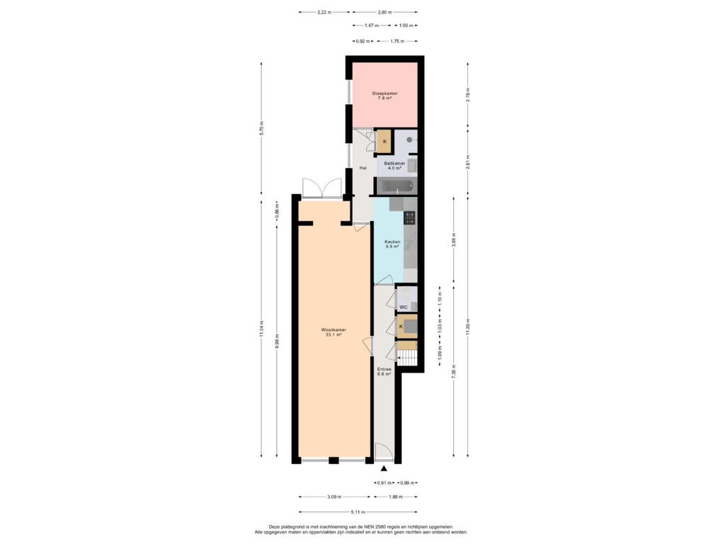 Bekijk plattegrond van Begane grond van Vinkensteynstraat 71