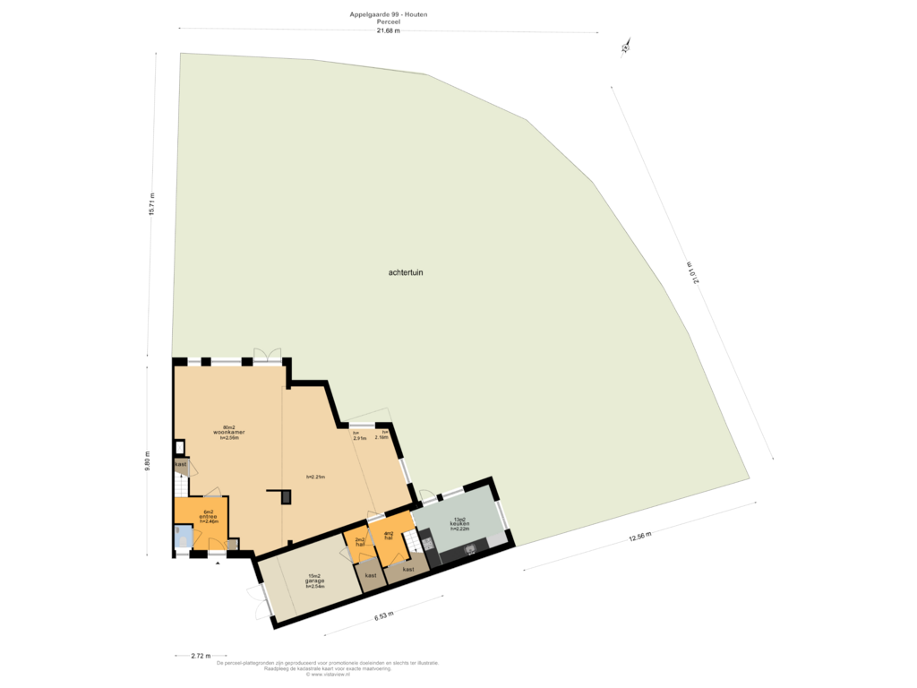 View floorplan of PERCEEL of Appelgaarde 99