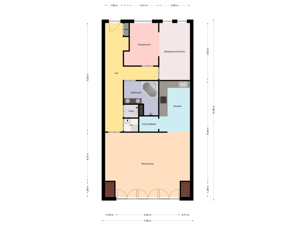 Bekijk plattegrond van First floor van Prins Mauritsstraat 20