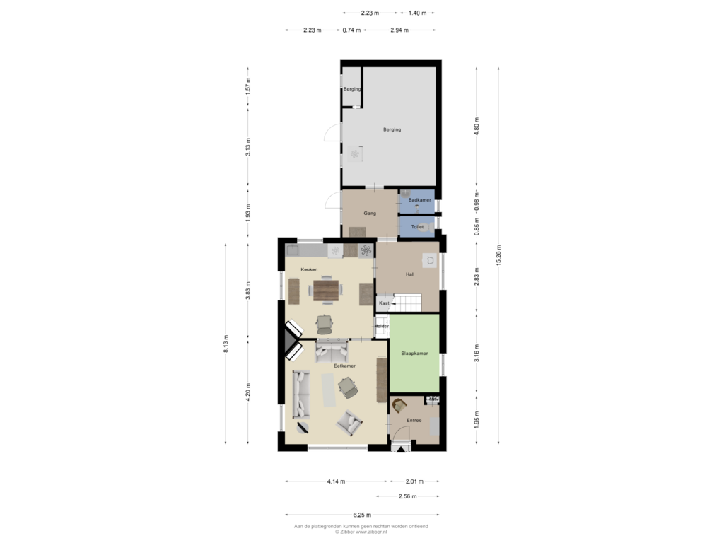 Bekijk plattegrond van Begane grond van Oosterdiep WZ 122