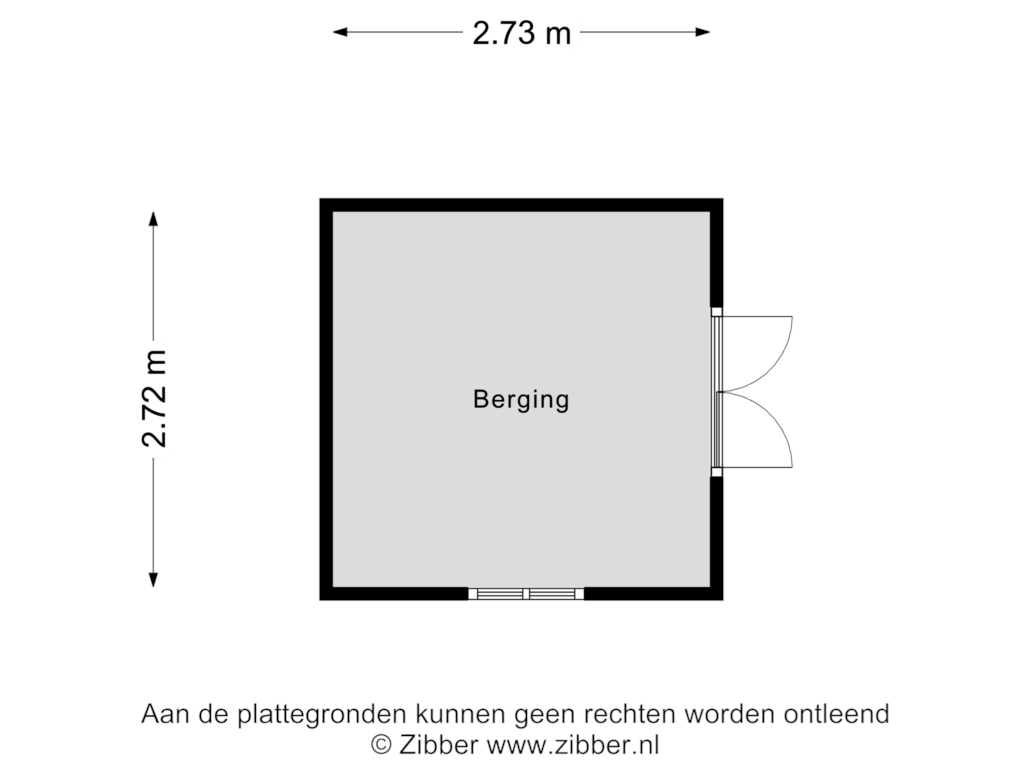 Bekijk plattegrond van Berging van Oosterdiep WZ 122